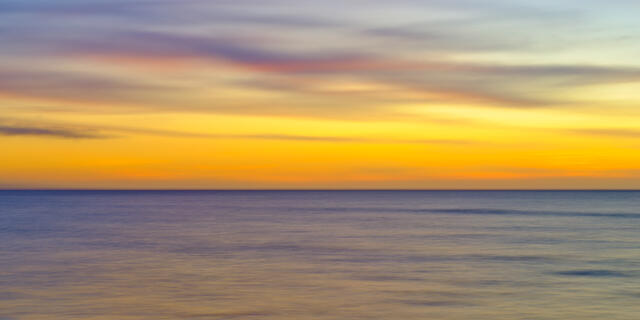 an abstract ocean image crated by a camera technique called international camera movement of the ocean and sky by fine art photography artist Andrew Shoemaker