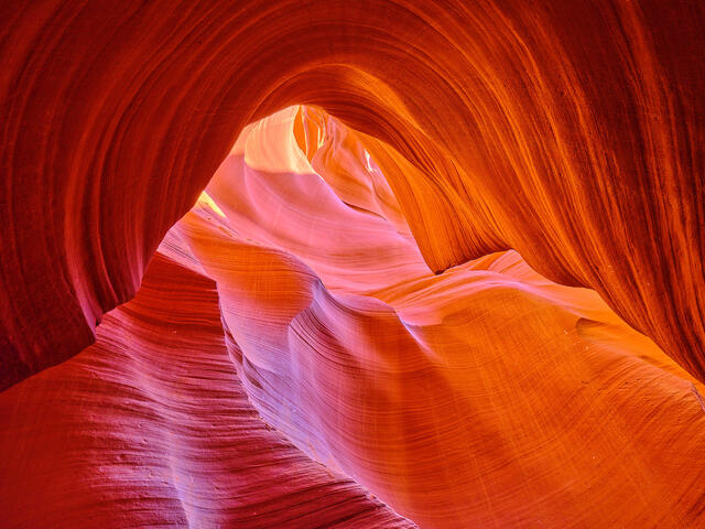 abstract wall art image of lower antelope canyon in page, Arizona in the american southwest.  Fine art nature photography from Hawaii artist Andrew Shoemaker