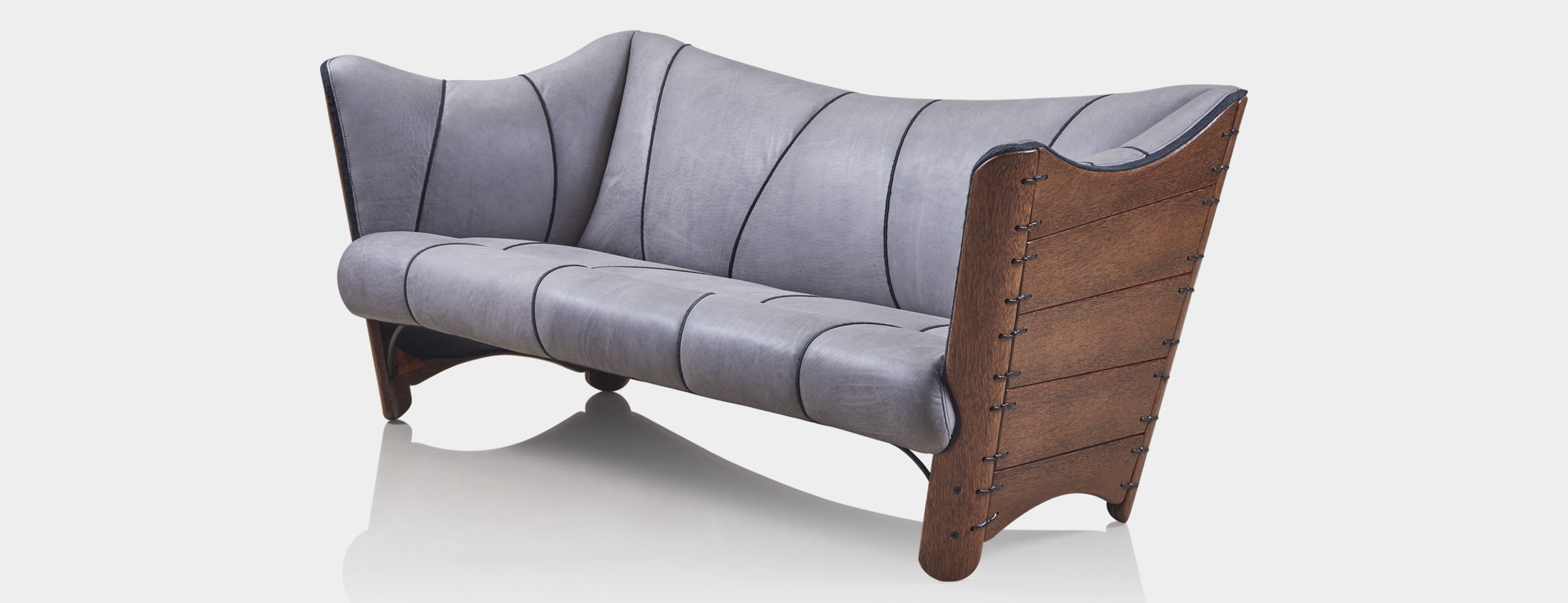 Pacific Green Cayanne Sofa Side View | Andrew Shoemaker cayanne_sofa2