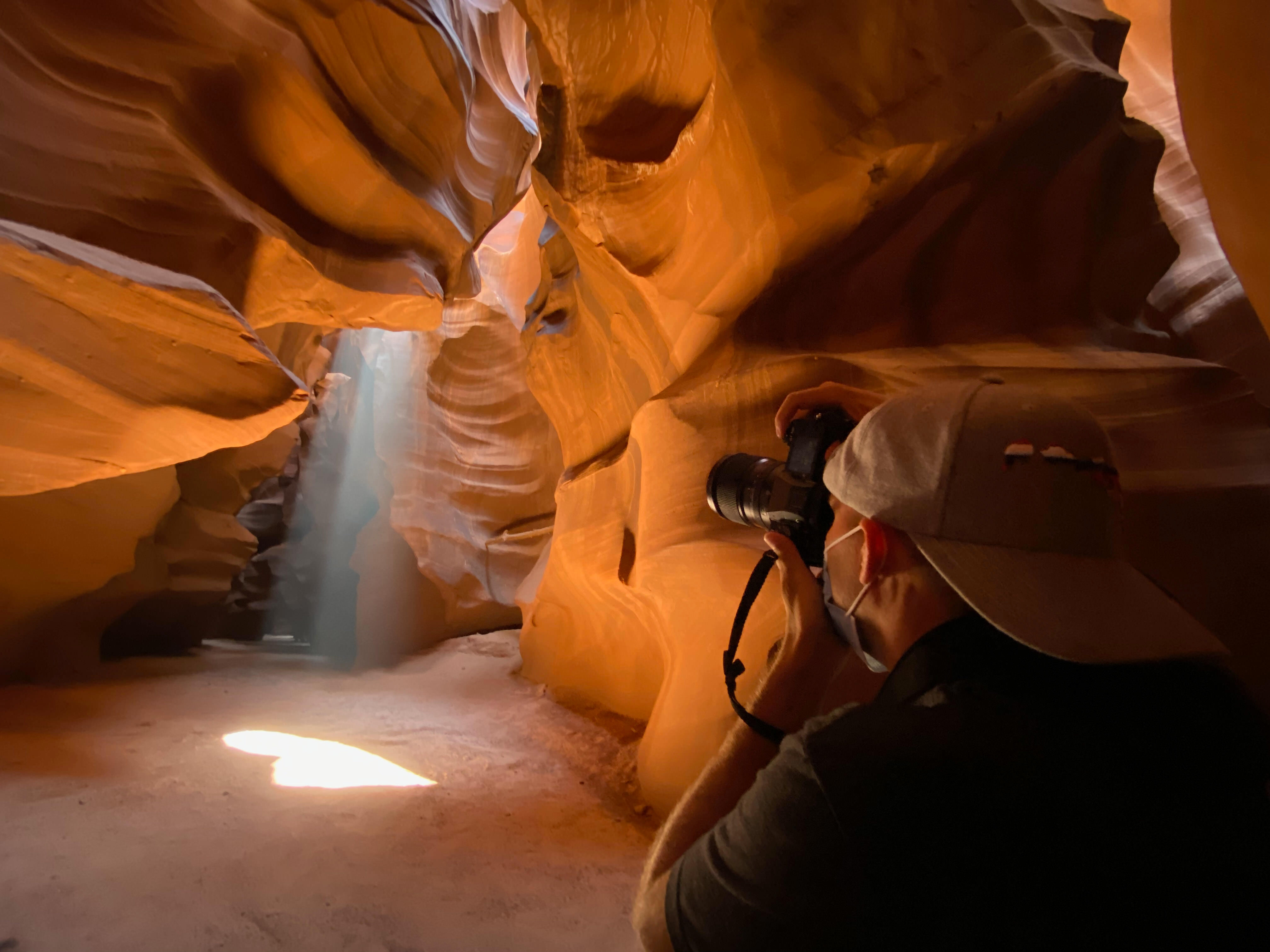 Photographing Lower Antelope