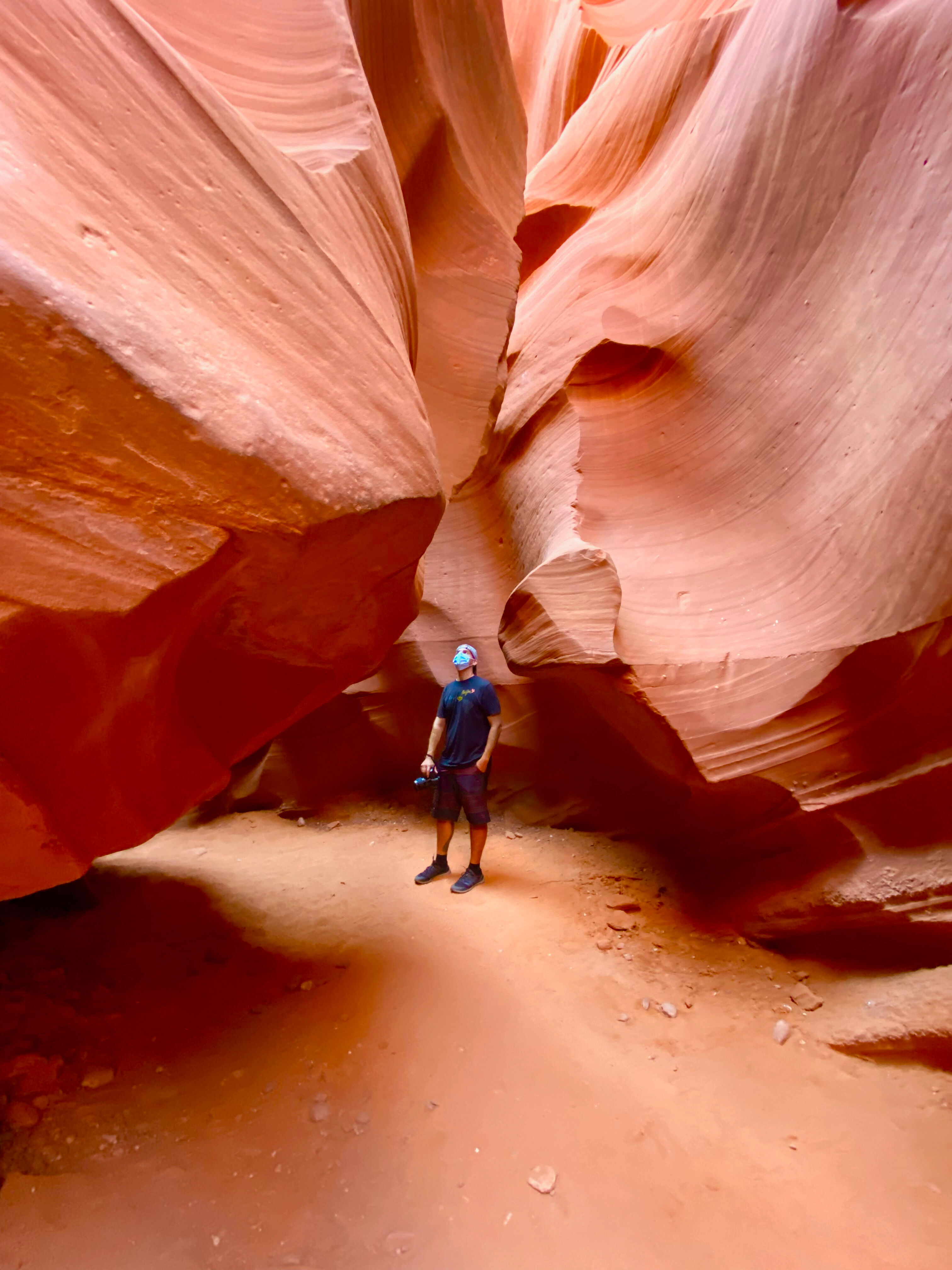 Fine Art Photographer Andrew Shoemaker in Lower Antelope Canyon