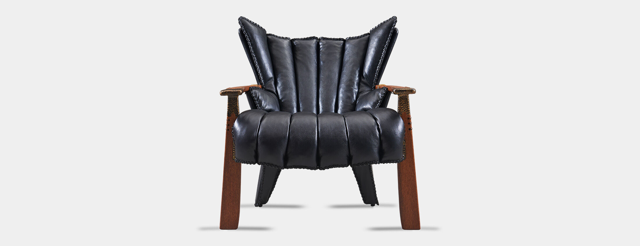 Verite Armchair Black Front | Pacific Green Furniture | Andrew Shoemaker Verite Armchair Black Front