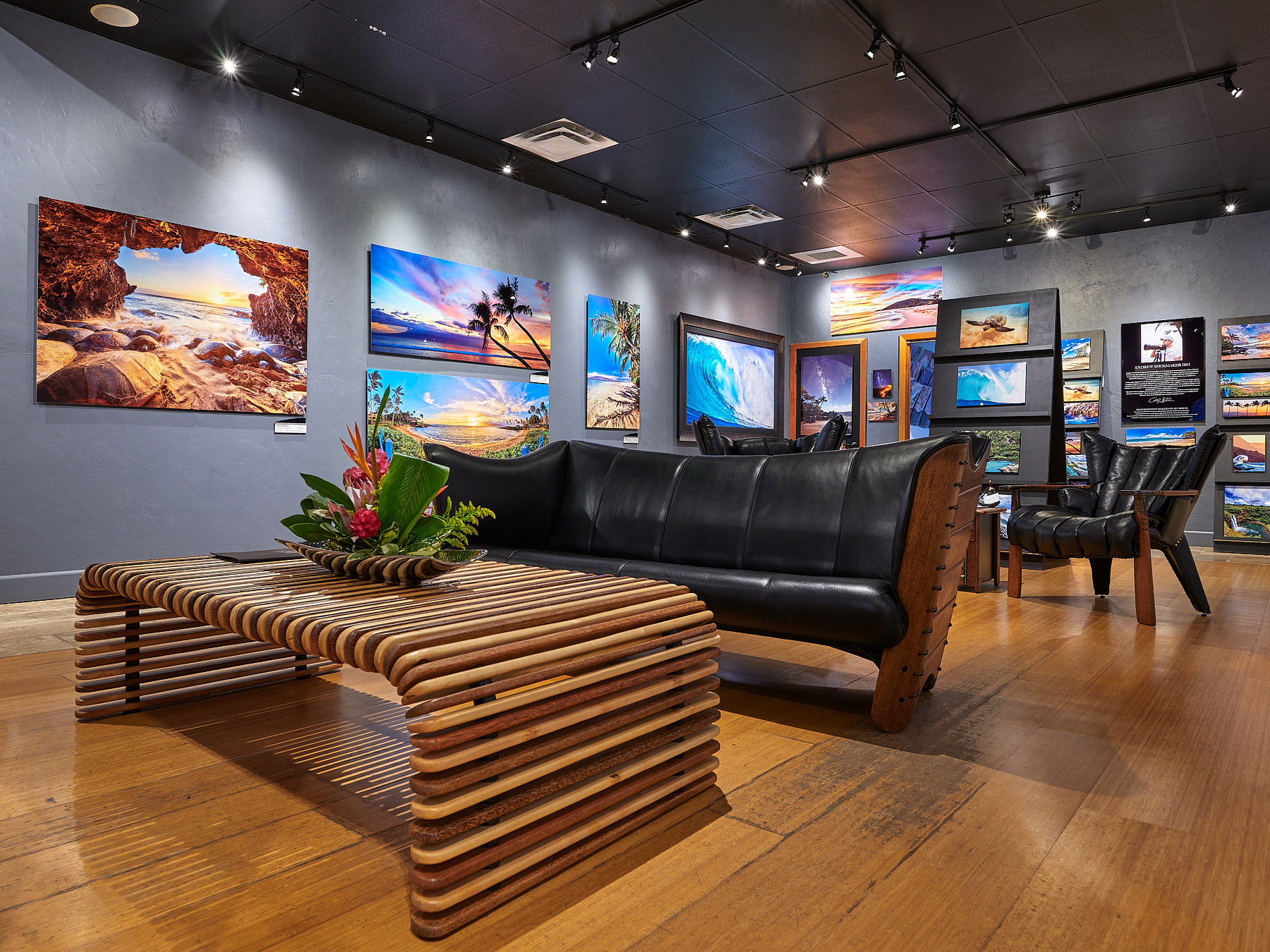 pacific green furniture at the Andrew Shoemaker Fine Art Photography Gallery in Lahaina, Maui