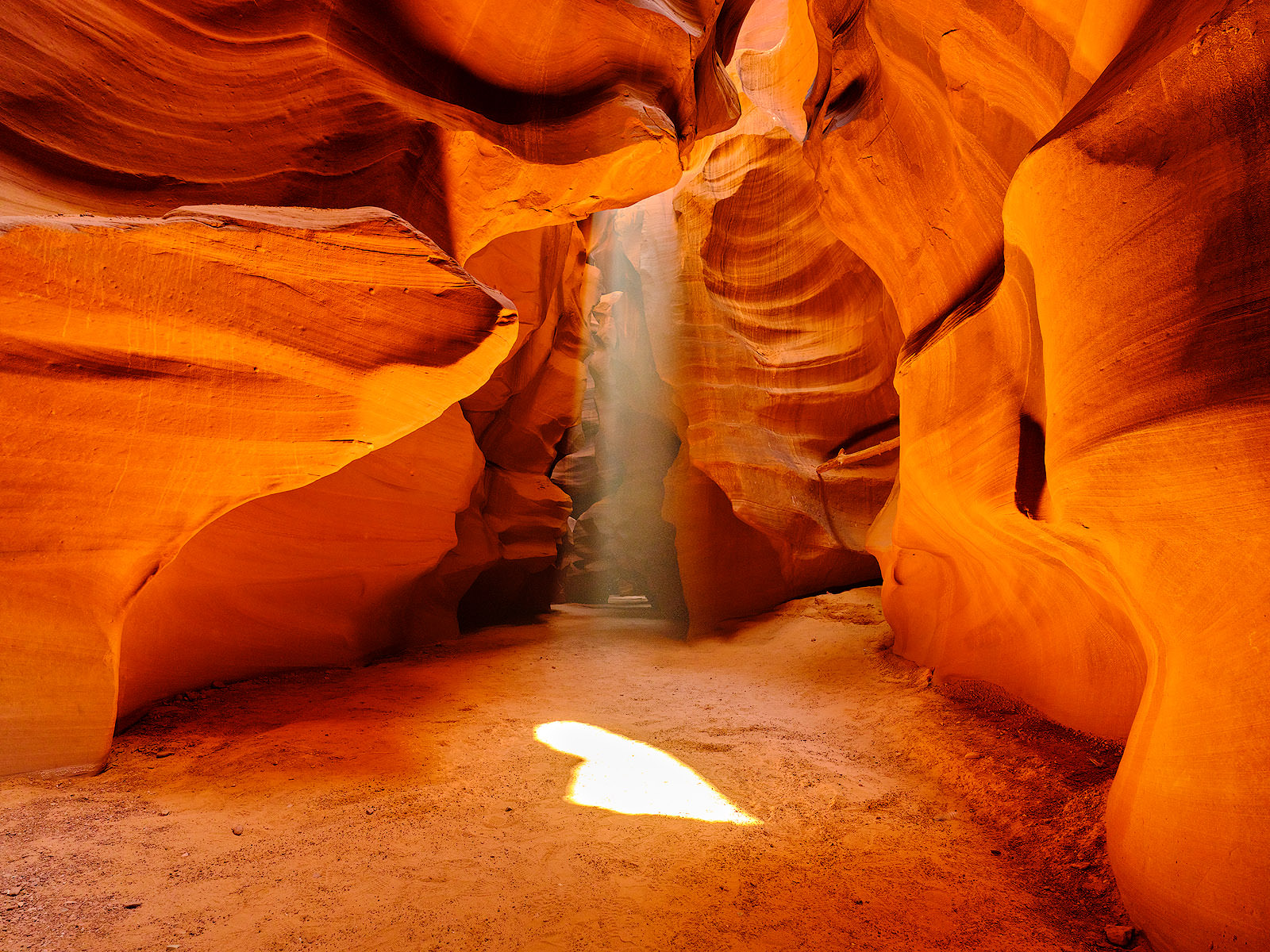 Beam Me Up fine art photograph of the famous antelope canyon in Page, Arizona. American Southwest wall art from fine art photographer Andrew Shoemaker. Buy yours today!