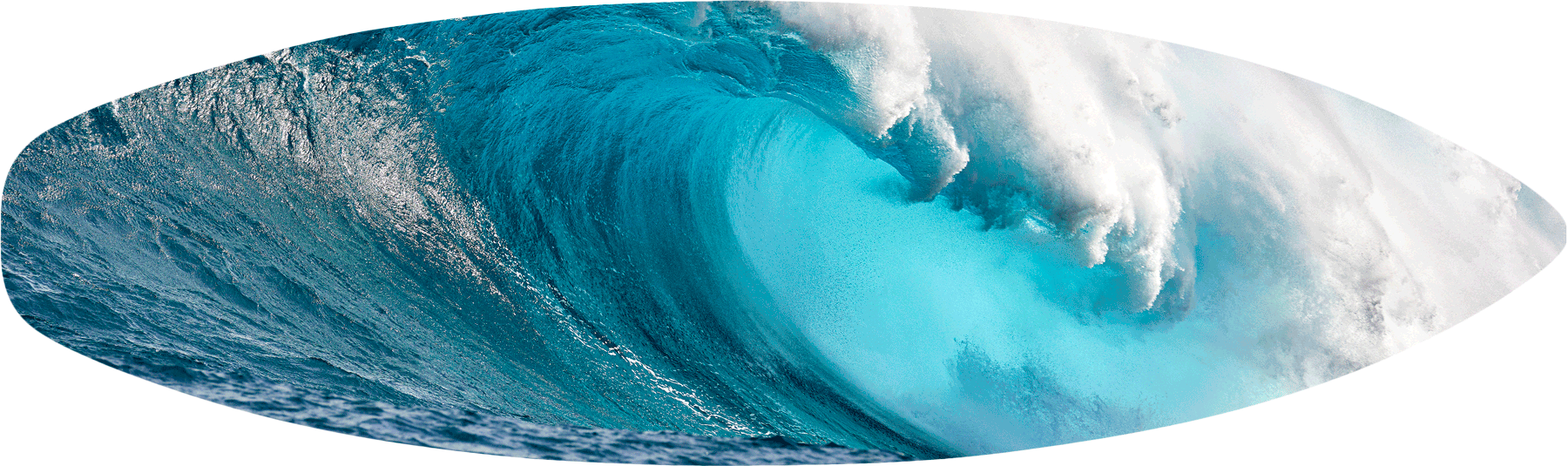 Blue Crush Surfboard photograph of the largest wave in Hawaii Jaws printed directly on to a surfboard. Photograph by Maui photographer Andrew Shoemaker