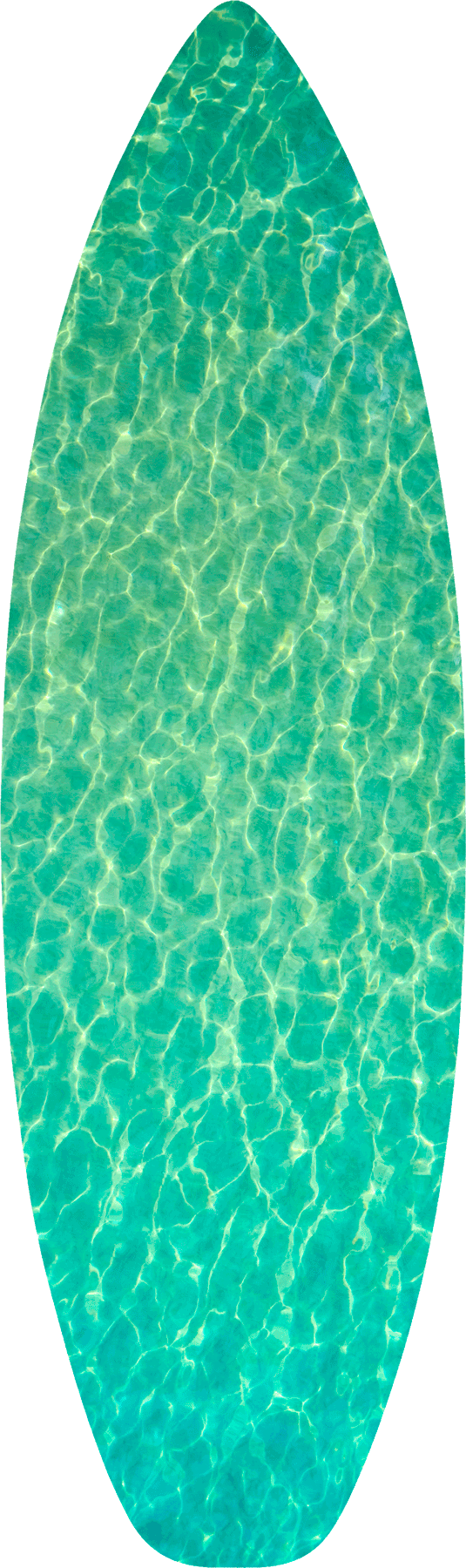 Electric Emerald Surfboard abstract water color image taken on the island of Maui, Hawaii by fine art photographer Andrew Shoemaker. This image is printed on a surfboard