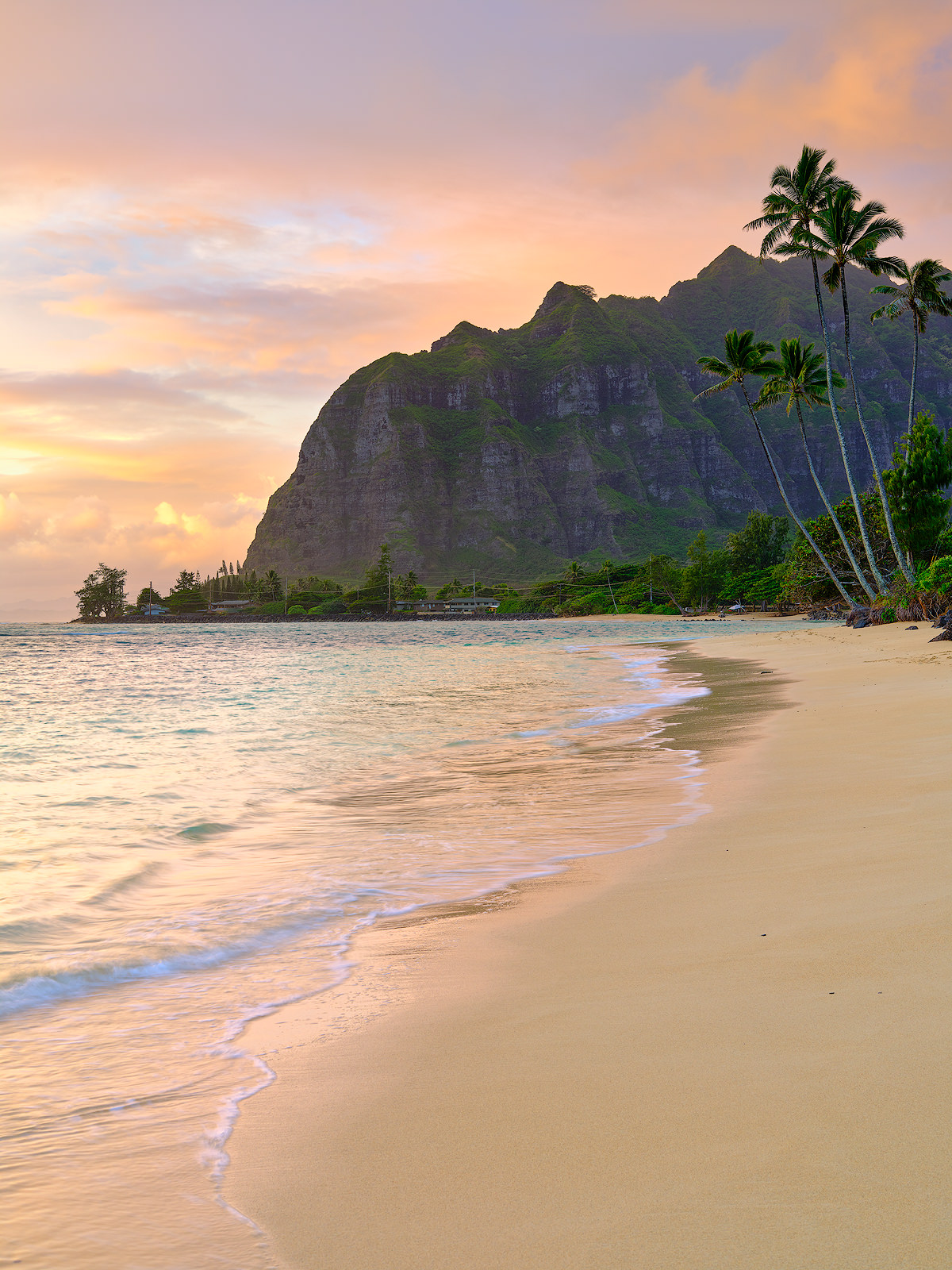 The beauty of the north shore on the island of Oahu speaks for itself.  At sunrise, this amazing scene at Kaaawa Beach had the...